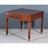 A 20th Century Mahogany Side or Occasional Table, with cross banded and moulded edge to top,