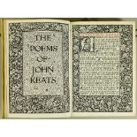 Kelmscott Press - 'Keats (John) The Poems', edited by F.S.Ellis, 1 of 300 copies, on flour paper,