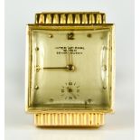A 14ct Gold Gentleman's Manual Wind Wristwatch by International Watch Company, square case, 26mm,