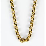 A 9ct Gold Longuard Belcher Chain, 1500mm in length, gross weight 29.4