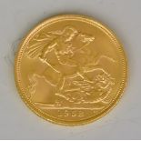 An Elizabeth II Sovereign, 1958, fine