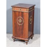 A Early 20th Century French Mahogany and Gilt Metal Mounted Square Cabinet of Louis XVI Design, with