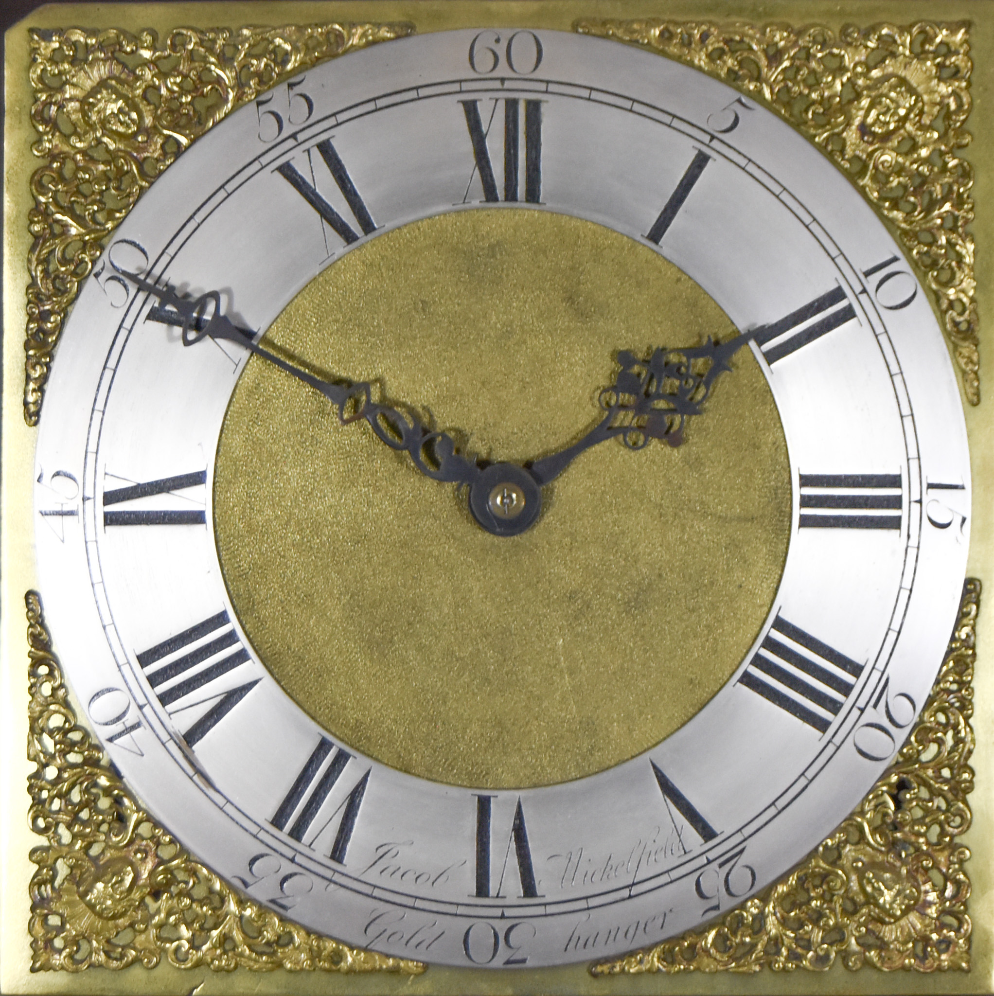 A 19th Century Oak Longcase Clock, by Jacob Mickelfield of Goldhanger, the 11ins square brass dial - Image 2 of 2