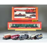 A Quantity of Hornby OO Gauge Cars and Wagons, 197, 75 ton operating breakdown crane,(boxed), R4115D