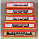 A Quantity of "OO" Boxed Carriages, by Hornby, comprising - Pullman 1st class Parlour Car R4143, "