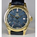An Automatic Gentleman's Chronometer Wristwatch by Omega, model DeVille, Co Axial, 18ct gold case,