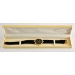 A Lady's Quartz Wristwatch by Cartier, model "Must de Cartier", serial 17007465, gilt metal case,