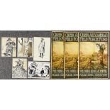 A Quantity of World War One Propaganda Drawings and Posters, by Charles Richardson, cartoonist for