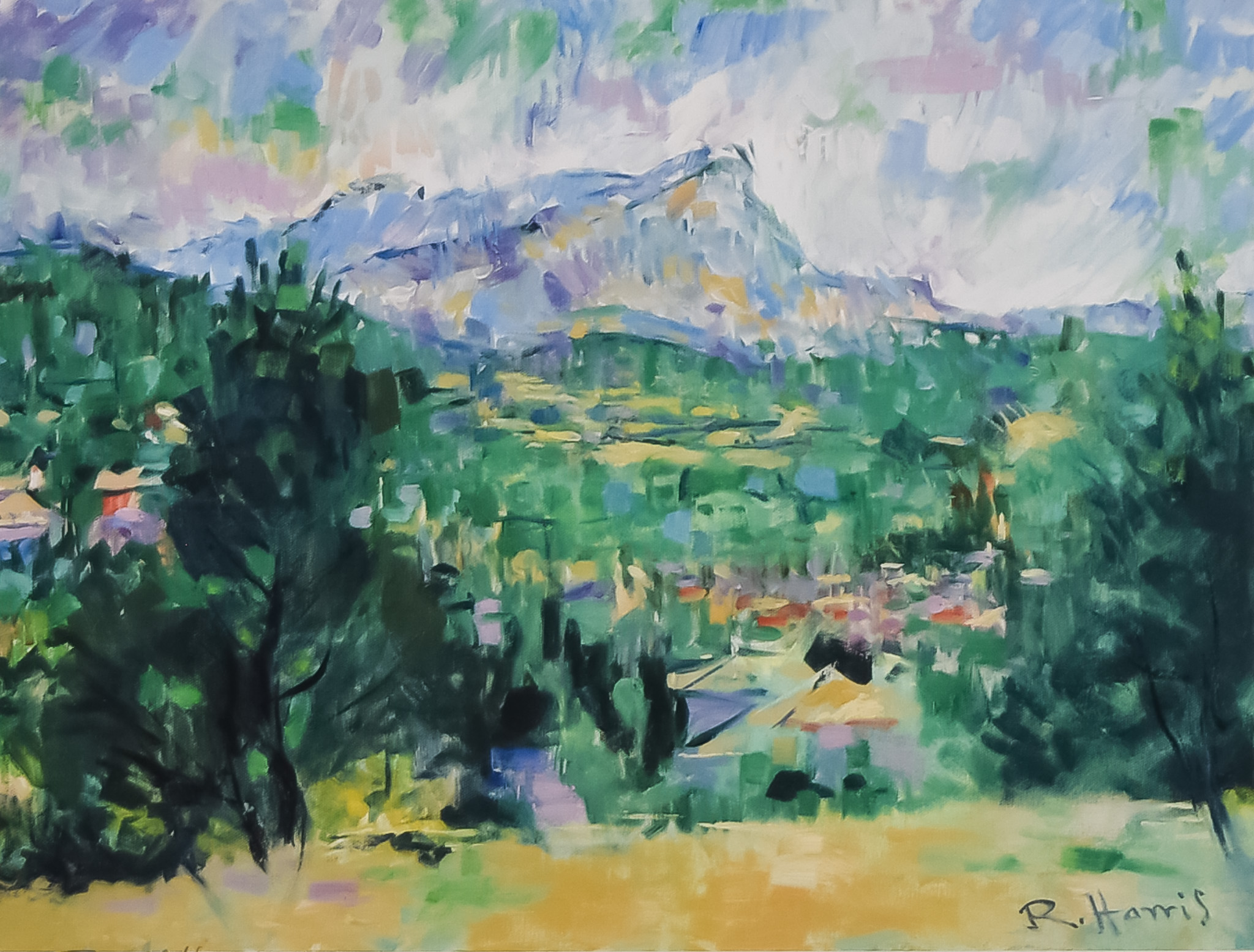 Rolf Harris (born 1930) - Two limited edition coloured prints - "Mont Sainte Victoire (homage to