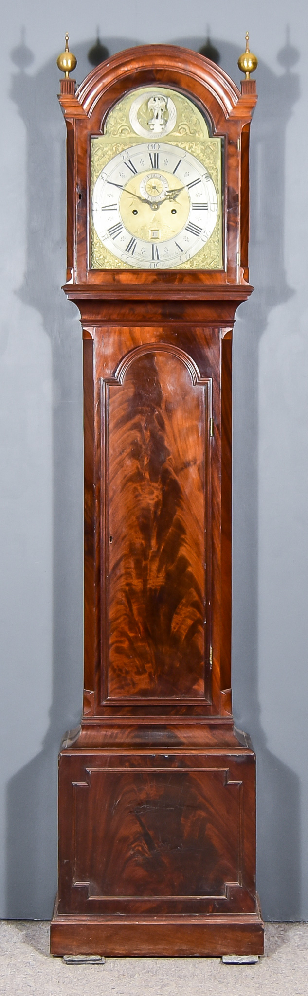 A Late 18th Century Mahogany Longcase Clock, by Stephen Harriss of Turnbridge, the 12ins arched