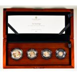 An Elizabeth II, Gold Proof Sovereign Four Coin Collection, 2021, boxed with paperwork