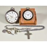A Silver Pair Cased Pocket Watch by Samuel Borrett of London, 1833, signed movement and dust case,