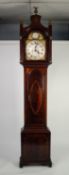 IMPOSING GEORGE III LATE 18th/EARLY 19th CENTURY MAHOGANY LONGCASE CLOCK, having 8 days movement,