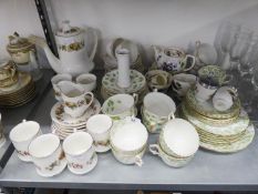 FOURTEEN PIECE ROYAL STANDARD ?LYNDALE? PATTERN COFFEE SERVICE FOR SIX PERSONS, lacking sugar basin,