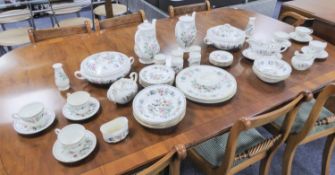 FIFTY SEVEN PIECE AYNSLEY ?PEMBROKE? PATTERN PART DINNER, TEA AND COFFEE SERVICE, including: TEAPOT,