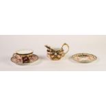 FIVE EARLY TWENTIETH CENTURY ROYAL CROWN DERBY JAPAN PATTERN CHINA TEA CUPS AND SIX MATCHING