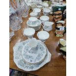 TWENTY FOUR PIECE ROYAL ALBERT ?SILVER MAPLE? PATTERN PART TEA SERVICE, 6 cups, 8 saucers, 5 side