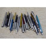COLLECTION OF MODERN BALL POINT PENS, mainly Parker and Paper Mate, (2)