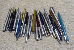 COLLECTION OF MODERN BALL POINT PENS, mainly Parker and Paper Mate, (2)