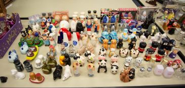 COLLECTION OF APPROXIMATELY ONE HUNDRED AND FIFTY NOVELTY SALT AND PEPPER POTS, some in original