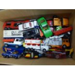 SELECTION OF DIE CAST TOY VEHICLES VARIOUS INCLUDES; CORGI 'REVOPAK' REFUSE WAGON, LONE STAR FARM