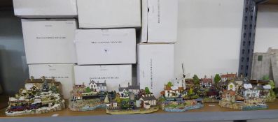 TEN 'COUNTRY LINED COLLECTION' MODEL VILLAGES TO INCLUDE; DAY'S END, SEASIDE SPECIAL, WINTER