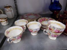 NINETEEN PIECE ROYAL ALBERT ?SERENA? PATTERN PART CHINA TEA SERVICE, originally for six persons, now