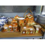 EIGHT ITEMS OF 'PRICE KENSINGTON' COTTAGE WARE TO INCLUDE; A BISCUIT BARREL, A TEAPOT, A THREE PIECE