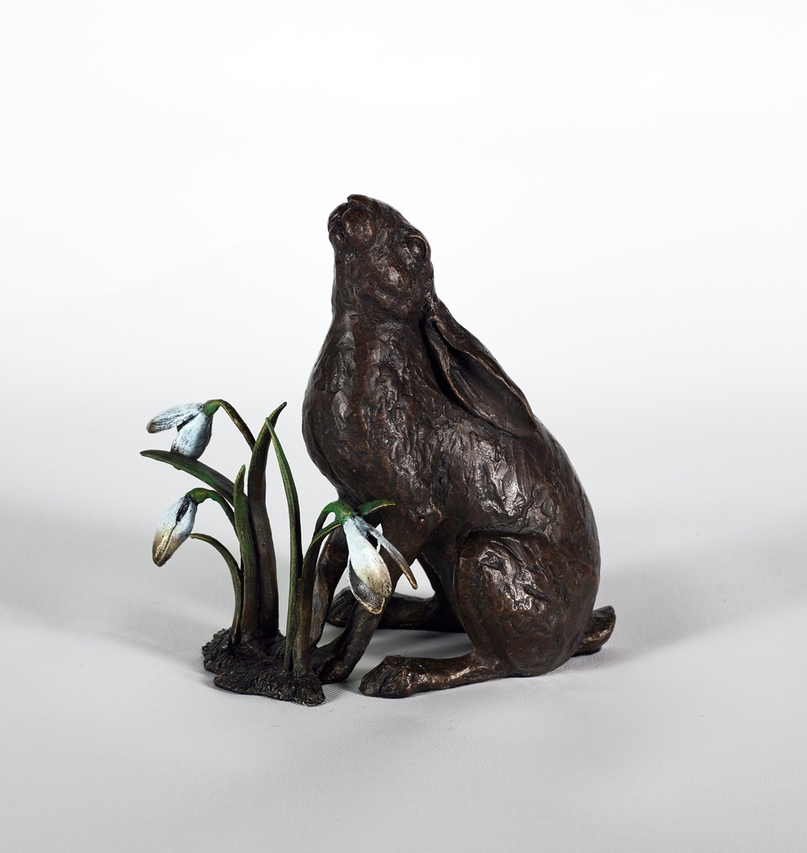 MICHAEL SIMPSON (b.1951) PATINATED BRONZE SCULPTURE ?Spring Gaze?, (18) no certificate, label to