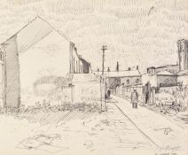 ROGER HAMPSON (1925 - 1996) PEN DRAWING St Luke's Street, Bolton Signed and titled lower right