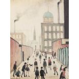 LAURENCE STEPHEN LOWRY (1887 - 1976) ARTIST SIGNED LIMITED EDITION COLOUR PRINT Mrs Swindells