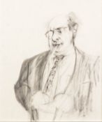 ATTRIBUTED TO F. BACON (1909-1992) GRAPHITE DRAWING 'Portrait of Robe