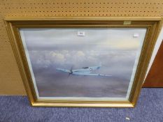 COULSON ARTIST SIGNED COLOUR PRINT ?BIRTH OF A LEGEND?, PICTURE OF A SPITFIRE