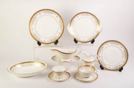 FIFTY EIGHT PIECE ROYAL DOULTON ?BELMONT? PATTERN CHINA PART DINNER AND TEA SERVICE, comprising: TEN