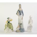 THREE MODERN CHINA FIGURES, comprising: ?SIMON? BY PAULINE SHONE FOR SPODE, white glazed, ROYAL