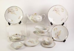 FIFTY EIGHT PIECE HUTSCHENREUTHER ?CAROLIS MAGNUS? PORCELAIN PART DINNER AND TEA SERVICE, now