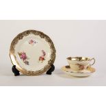 EIGHTEEN PIECE HAMMERSLEY CHINA TEA SET FOR SIX PERSONS, with floral printed and painted centres and