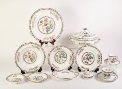 SEVENTY FOUR PIECE WEDGWOOD KUTANI CRANE PART DINNER, TEA AND COFFEE SERVICE. Comprising: NINE