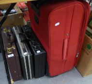 THREE ATTACHE TYPE CASES, INCLUDING; 'THE CARRYLITE INTERNATIONAL' WITH COMBINATION LOCK AND A