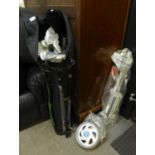 PETER ALLIS 'AIR POWER' GOLF BAG, WITH FULL SET OF GOLF CLUBS, 1, 3, 5, WOOD - 3, 4, 5, 6, 7, 8,