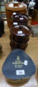 ROYAL WORCESTER BOXED SET OF SIX RAMEKIN DISHES; A PAIR OF HORNSEA SAFFRON CIRCULAR TUREENS AND