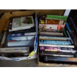 A GOOD SELECTION OF BOOKS - MAINLY RELATING TO TRAVEL AND FOOD (CONTENTS OF 3 BOXES)