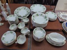 SIXTY NINE PIECE NORITAKE ?DAPHNE? CHINA PART DINNER AND TEA SERVICE, now suitable for six