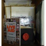 BOB GELDOF 'LIVE AID' BOOK.  PUBLISHED BY SIDGWICK AND JACKSON 1985.  TOGETHER WITH A SMALL