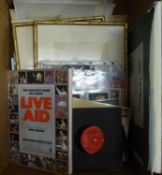 BOB GELDOF 'LIVE AID' BOOK.  PUBLISHED BY SIDGWICK AND JACKSON 1985.  TOGETHER WITH A SMALL