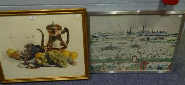 AFTER L.S. LOWRY COLOUR PRINT ?Sunday Afternoon? 20 ½? x 28 ¼? ARTIST SIGNED COLOUR PRINT Still-