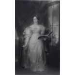 SAMUEL COUSINS AFTER G. SANDERS MEZZOTINT ENGRAVING ?Elizabeth Duchess of Rutland? 23? x 13 ½? (58.