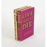 IAN FLEMING - Live and Let Die, pub Jonathan Cape, rpt 1960, with unpriced clipped dustjacket 15s