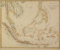 ANTIQUE HAND COLOURED MAP OF EASTERN ISLANDS OR MALAY ARCHIPELAGO, PUBLISHED BY BALDWIN & CRADOCK,