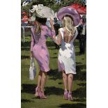 SHEREE VALENTINE DAINES (b.1959) ARTIST SIGNED LIMITED EDITION COLOUR PRINT ?Ascot Chic II? (97/